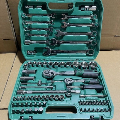 Auto Repair Tool Set, Mühərrik tənzimləmə alətləri - 82-piece-set-of-72-tooth-auto-repair-grade