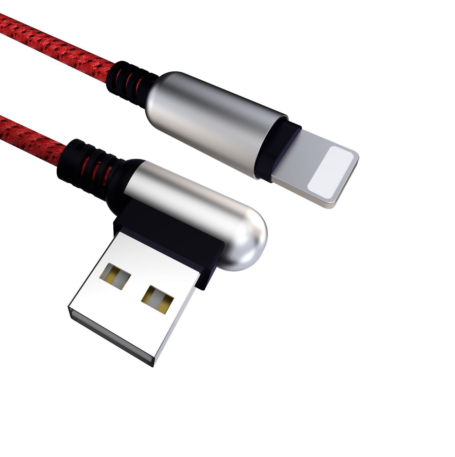 QIHANG 金属转接头3A快充数据线尼龙编织马卡龙 可印图 现货厂家