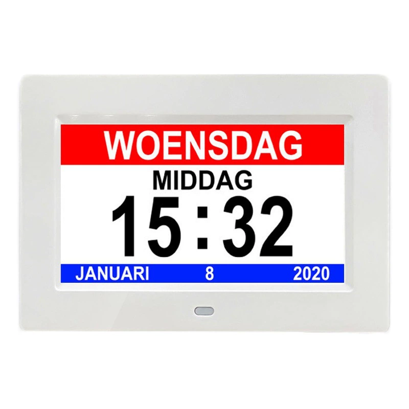 7-дюймовый ЖК-цифровой цифровой цифровой часы машина пожилой пожилой будильник электронный календарь часы принимать таблетки напоминание машина Amazon