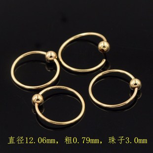 ����14K����ע��3MM�����������Ȧ�����Ȧ���h���DIY�Ʒ���