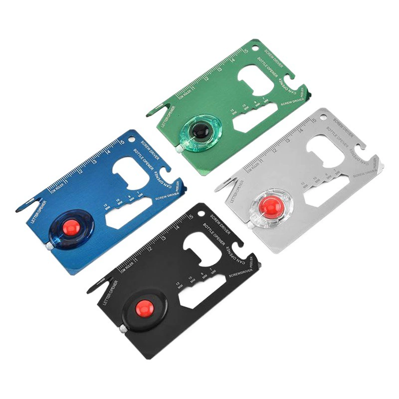 Оптовая Продажа с фабрики наружная лампа карта инструмента многофункциональный швейцарский карточный нож спасательный Кемпинг карта выживания Военный нож карта