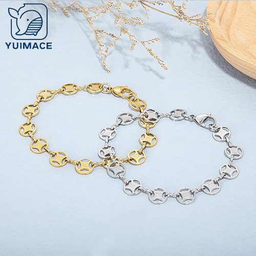 Personalized Stainless Steel Stitching Copper Cross Chain Niche Design Internet Celebrant Jewelry for Girlfriend Gift