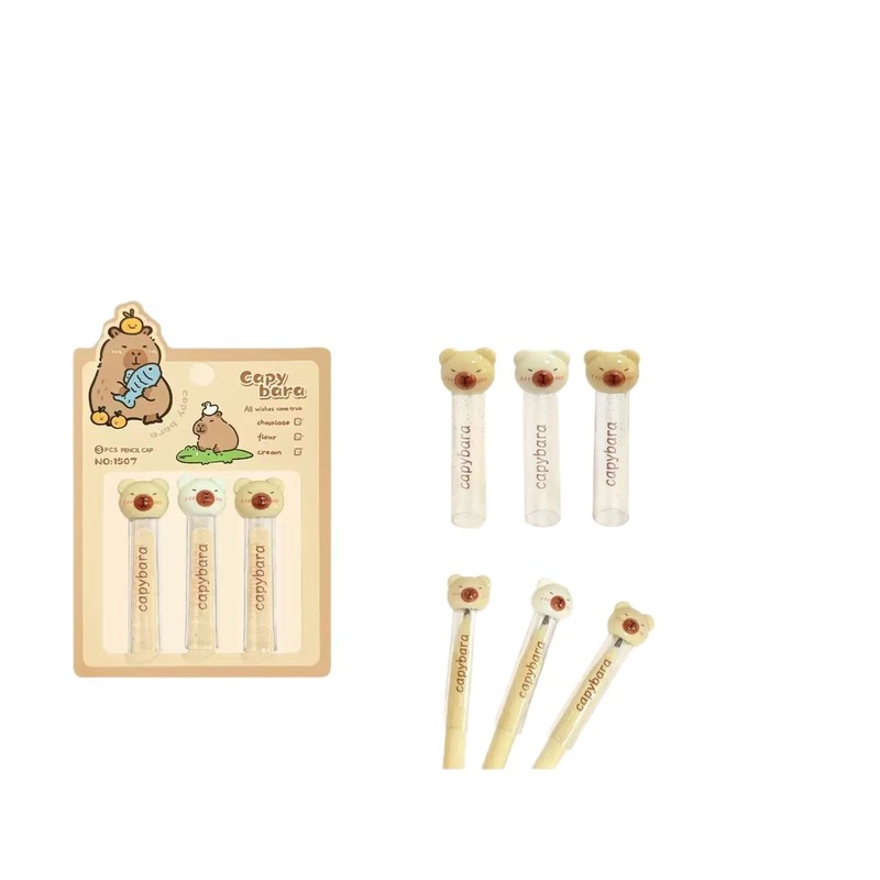 创意卡通造型笔帽铅笔套动漫卡通铅笔保护套延长器儿童学生写字用|undefined