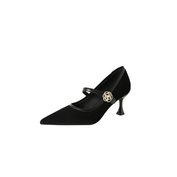 High heels Chinese style pointed-toe
