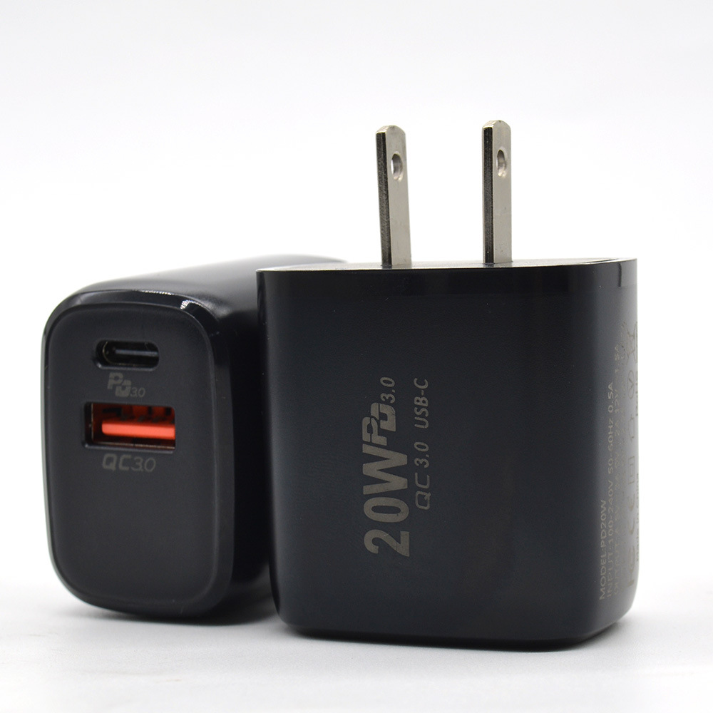 20W 통통한 A+C--검정색 미국 표준