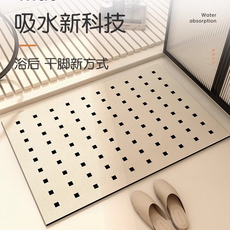 Bathroom Floor Mat bathroom absorbent door floor mat carpet diatom mud non-slip bathroom absorbent mat toilet entrance