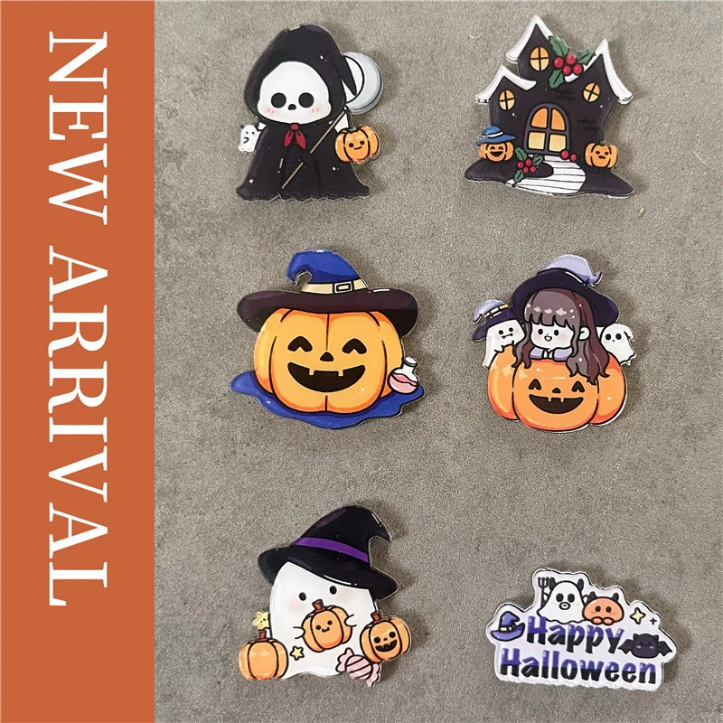 Хэллоуин фестиваль призраков Тыква призрак стикер на холодильник Милая магнитная наклейка подарок для детского сада для детей Рождественская наклейка с летучей мыши