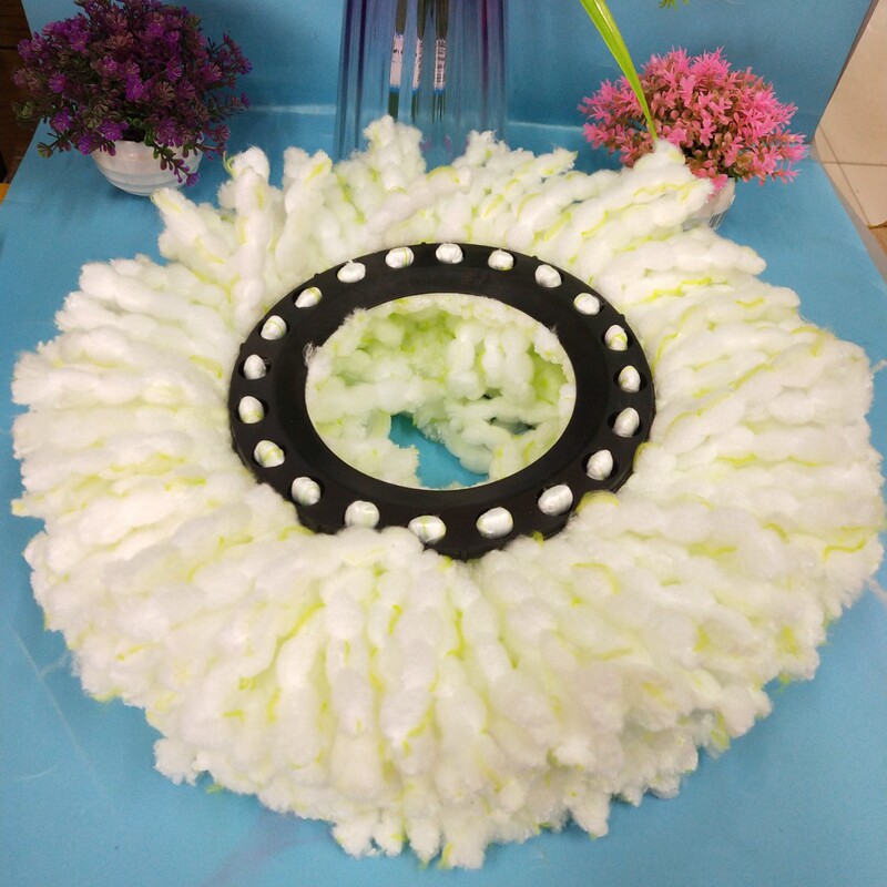 Rotating Mop Head Neutral Round Mop Replacement Head Thickened Household Mop Rotating Mop Head