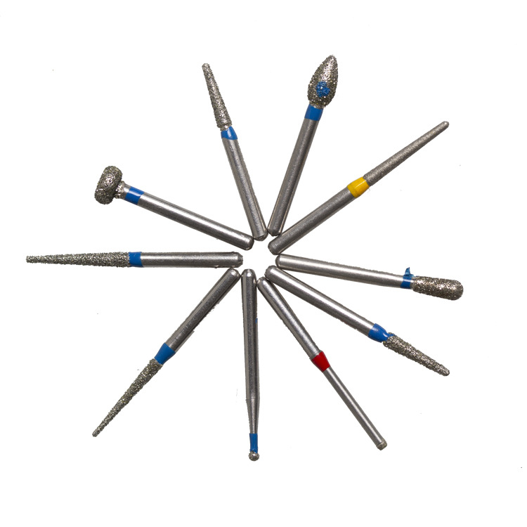 Materiales Dentales, Broca de Diamante de Doble Capa, Kit de Preparación Dental Resistente al Desgaste, Fresa de Alta Velocidad