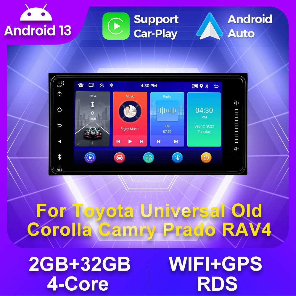 Подходящий к 7-дюймовому Toyota Общая машина ультра-тонкая 8227 Toyota Corolla Toyota Cross -для Android навигационные приборы