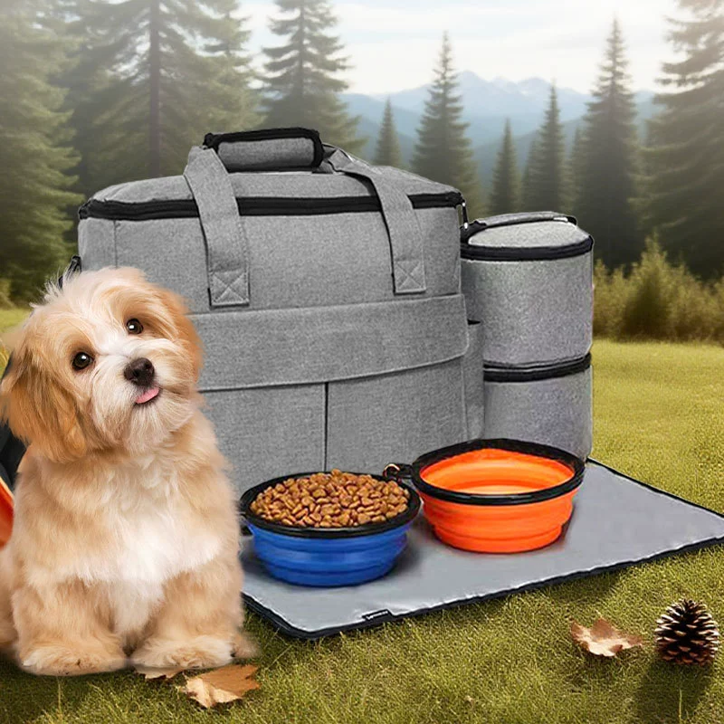 Рюкзак большой вместимости для корма для собак и кошек, дорожная сумка для животных, складная сумка для лакомств, сумка для собак, сумка для кошек, портативная и складная