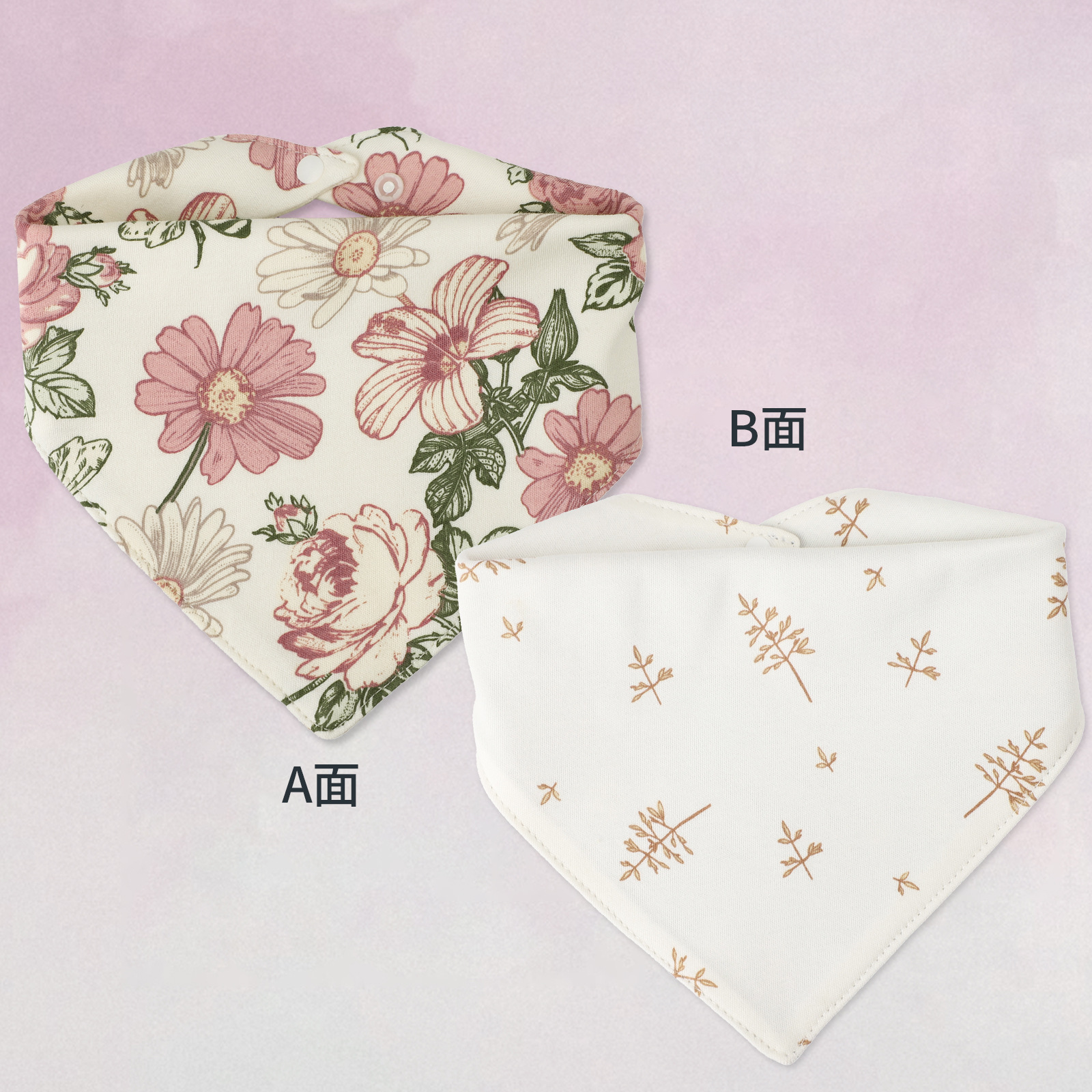 Yin Xiuli toalla de saliva de bebé de algodón con estampado de doble cara bufanda de saliva triangular para bebé bufanda babero babero transfronterizo