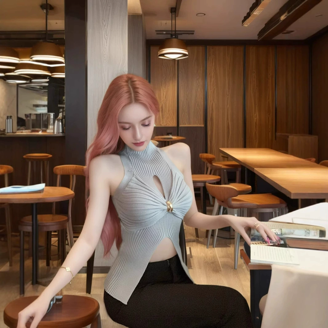 Кросс-бордерный топ 2025 года, новый сладкий и пряный стиль, вязаный ажурный топ без рукавов, сексуальный, обтягивающий, с разрезом, в стиле внешней торговли.