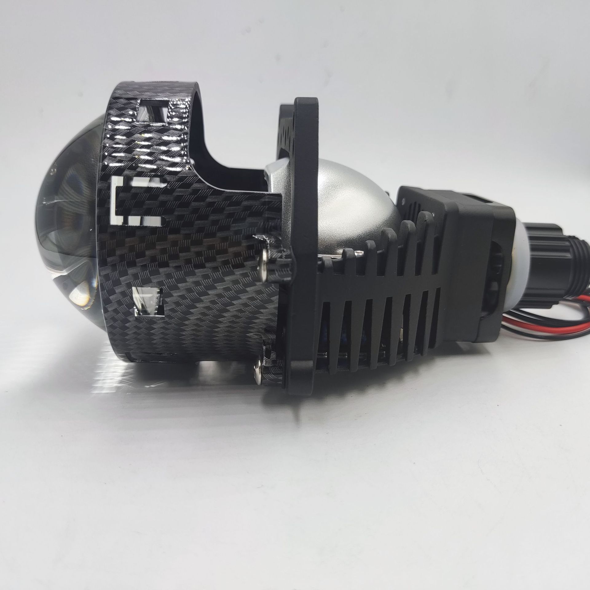 A6L coche LED de doble luz lente faro 55W foco brillante 3 pulgadas instalación sin pérdidas H4 modificado faro