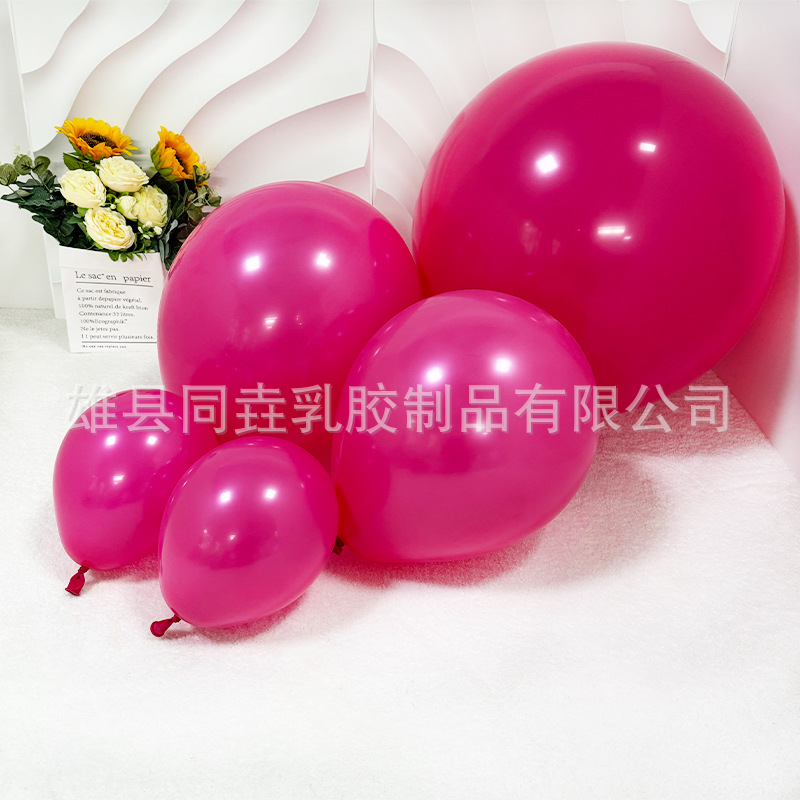 Globo de látex mate 5 pulgadas 10 pulgadas 12 pulgadas 18 pulgadas decoración fiesta engrosada mate Rosa Globo Rojo