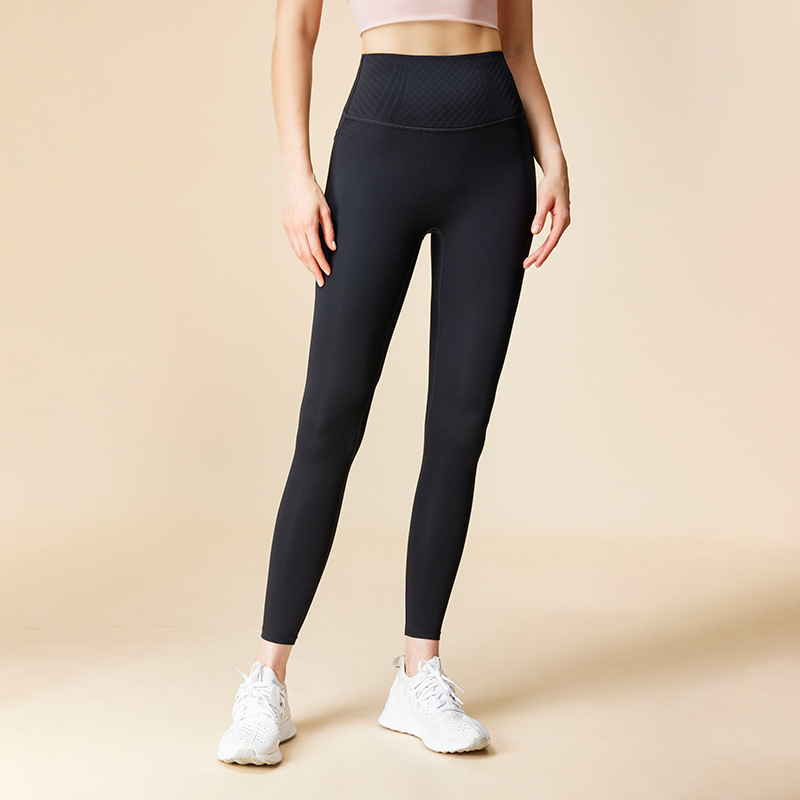 【Precio fijo】Pantalones de yoga de silicona tipo gelatina para adelgazar la cintura y levantar los glúteos, pantalones deportivos de cintura alta para uso al aire libre image 12