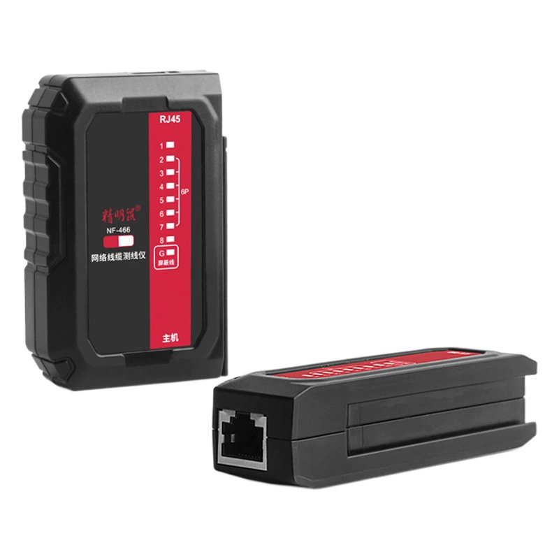 Производитель умных мышей, оптовая продажа, тестер кабелей NF466S, тестер сетей с защитой от возгорания по питанию через PoE, экранированный тестер телефонных линий.