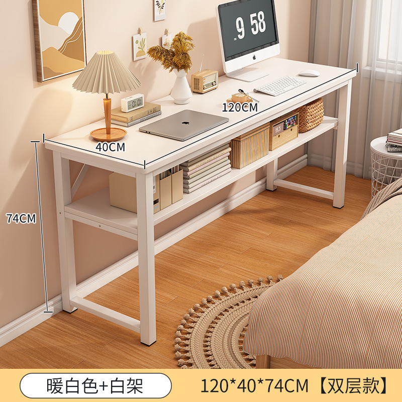 Escritorio chica dormitorio mesita de noche rectangular simple casa de alquiler escritorio blanco simple escritorio de la computadora