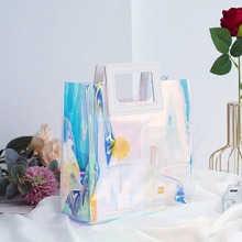 镭射透明包PVC手提袋高档礼物礼盒袋子DIY喜糖塑料袋伴手礼品袋子