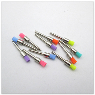 Oral Consumables Pointed Polishing Brush Cleaning Teeth Dental Polishing Cup Polishing Material Flat Head Polishing Brush Color Brush