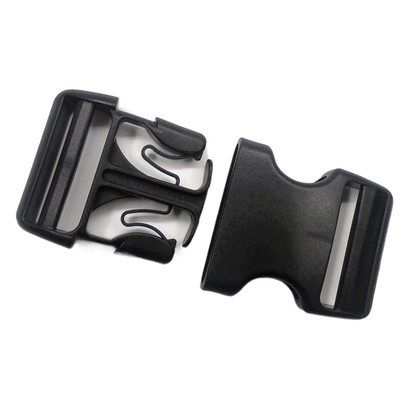Ready-Made Double-Slider Buckle Strap Adjuster, Classic Waist Bag Webbing Connector Buckle, Luggage Plastic Buckle
