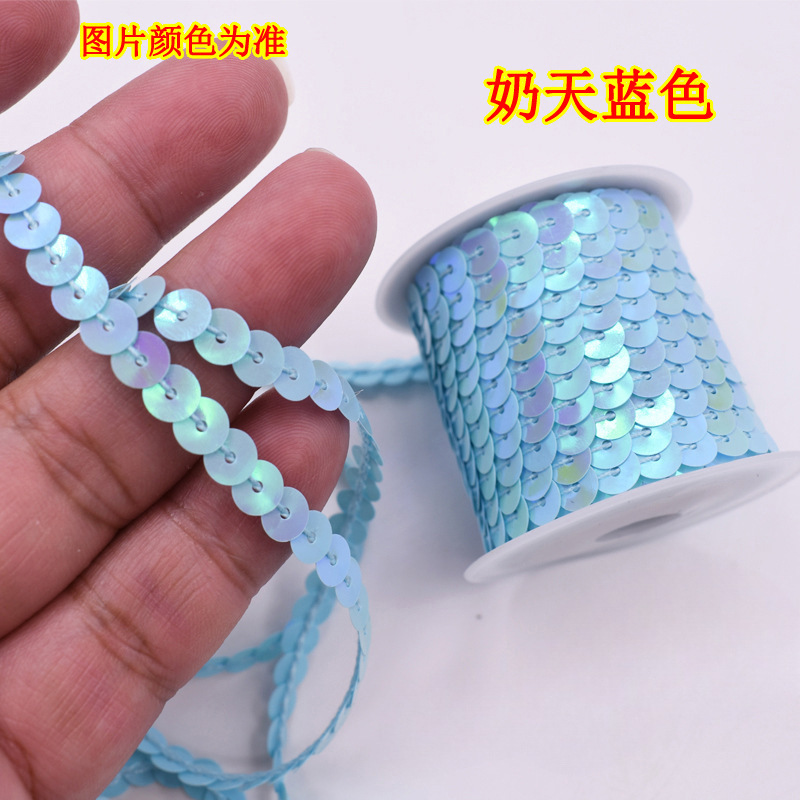 1 cuentas de escenario de encaje de metros de longitud de suministros de eje multicolor de sequinilla 4 nuevos accesorios hechos a mano