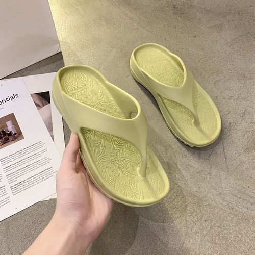 New coconut slippers, flip-flops, cross-border women's outdoor wear, soft soles, thickened couple's flip-flops, beach sandals and slippers for men