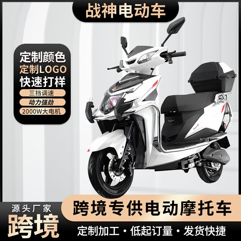 跨境战神电动车电动摩托车成人男女踏板外卖爬坡电摩通勤电动车批