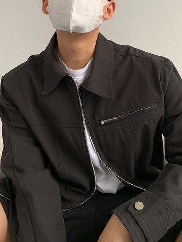 Water-wash Retro Jacket Spring and Autumn Season Vintage Outerwear Men High Street Retro Black Casual Top National Trend