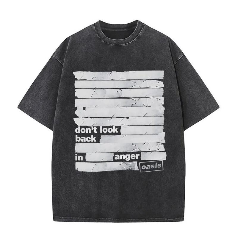 Rock Band O-Oasis Live Tour Don'T Look Back Angry T-Shirt Men's and Women's Short Sleeve T-Shirt Rock Band O-Oasis Live Tour Don'T Look Back Angry T-Shirt Men's and Women's Short Sleeve T-Shirt