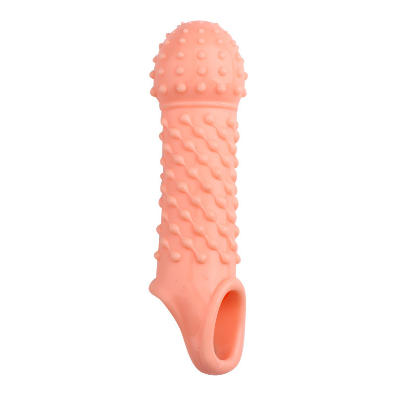 Triple-Set Textured Extension Sleeve Kit, TPE, Clear, Manual Use — detail image 6