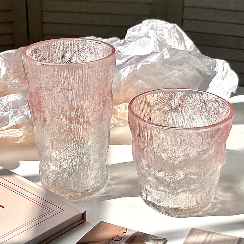 Glacier Pattern Glass Cup Water Cup Summer Beer Cup Household Milk Crystal Tea Cup Ins Drink Coffee Cup Glacier Pattern Glass Cup Water Cup Summer Beer Cup Household Milk Crystal Tea Cup Ins Drink Coffee Cup