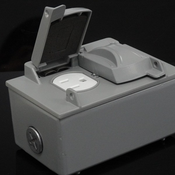 厂家批发美式防水插座 6孔美规电源墙壁插座 15A 125V