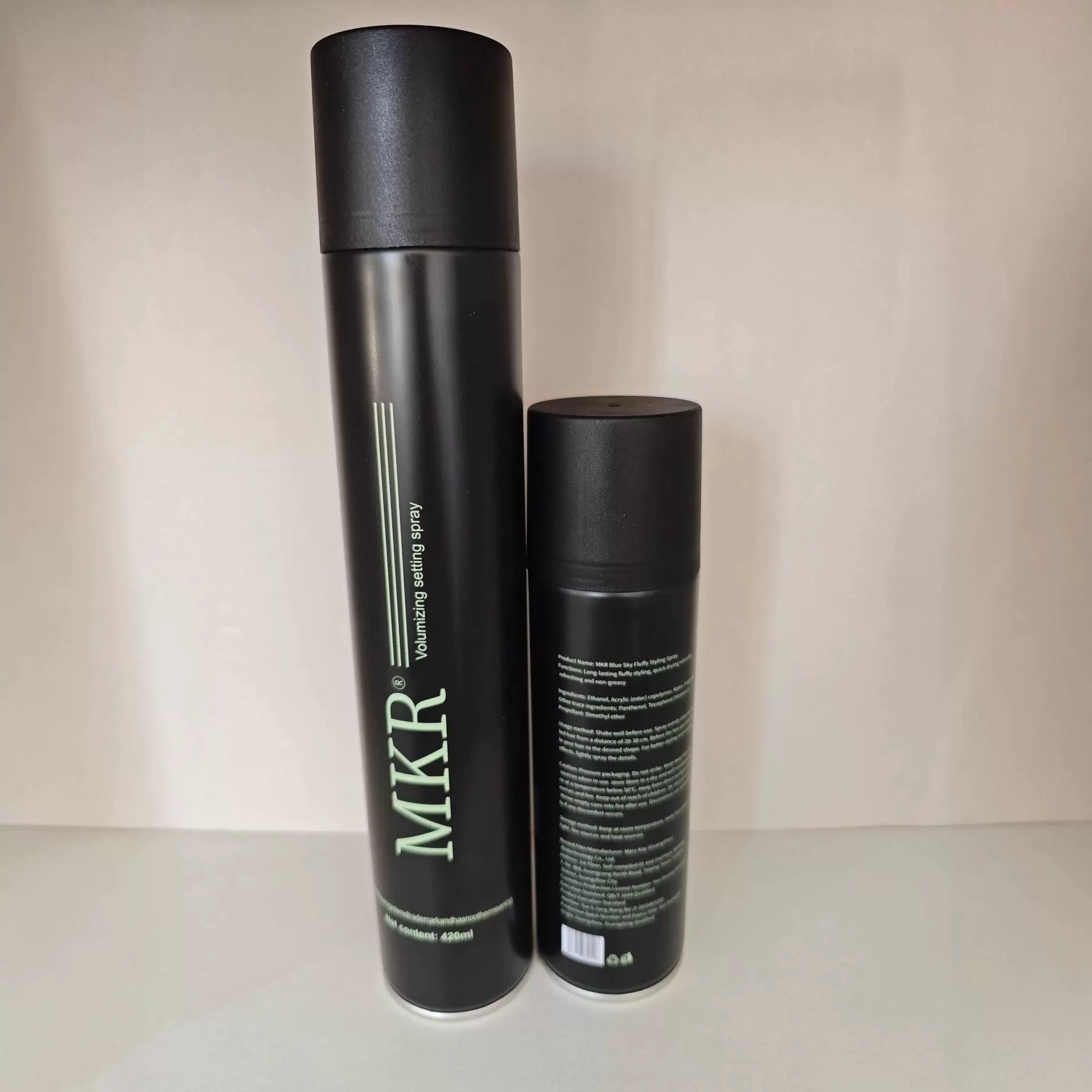【英文款】MKR定型喷雾420ML大容量头发造型塑型干胶摩丝强力立体