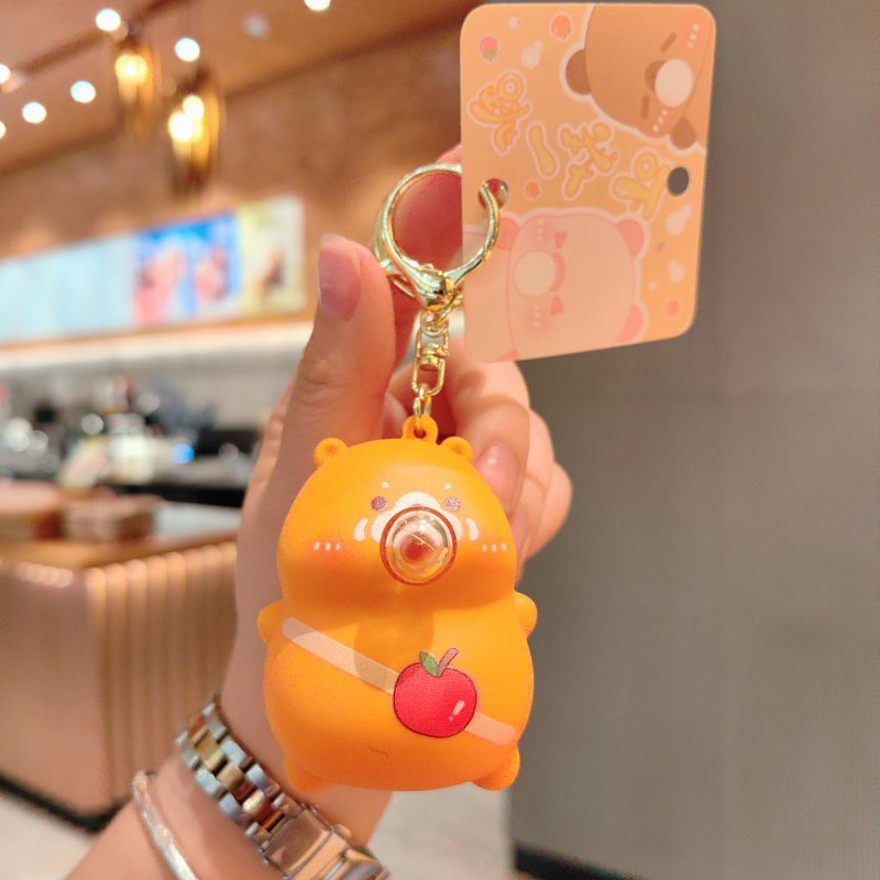 34g Weight Bag Pendant, Keychain Classification 1 Piece Quantity Casual, Holiday Occasion PVC Material Cartoon Character Pattern Unisex Gender Cute Style 1 Piece Cute Cartoon Character PVC Unisex Bag Pendant Keychain 18
