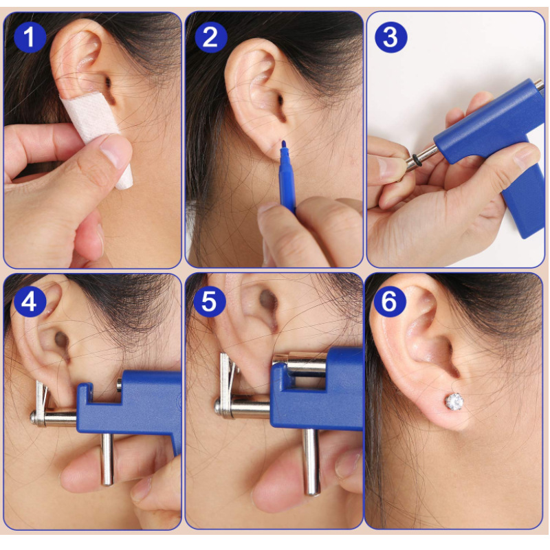 Fashion Geometric Plastic Ear Piercer display picture 1