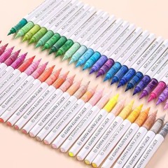 青果直液式アクリルマークペンカラーソフトヘッド防水81色絵画フルセット学生専用セット36色