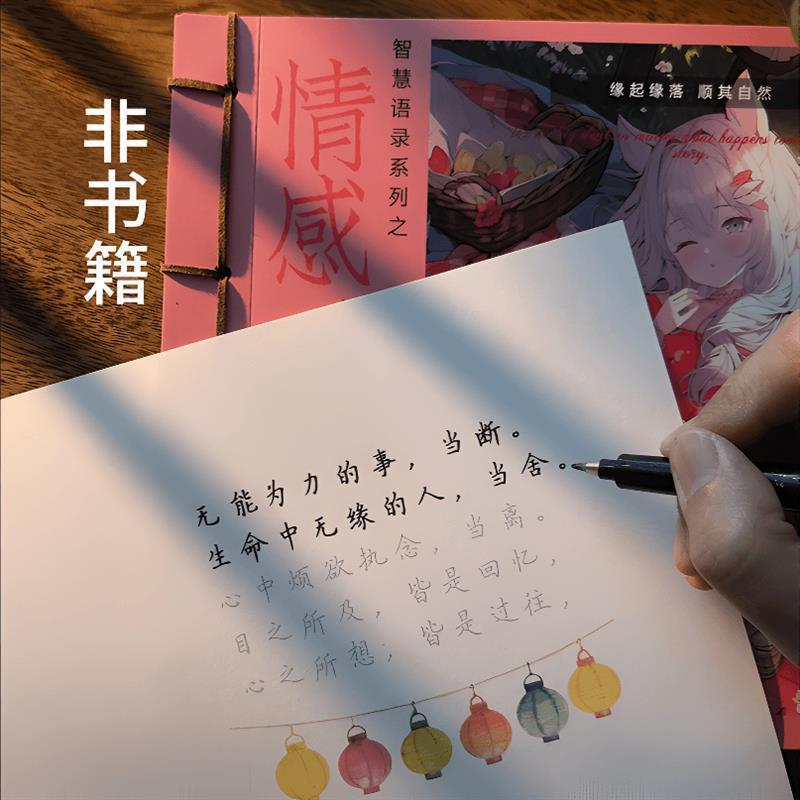 Meditation, Inspirational Life, Mind Cultivation Excerpts, Adult Girls' Regular Script, Beautiful Calligraphy, Calligraphy Practice Book, Notebook