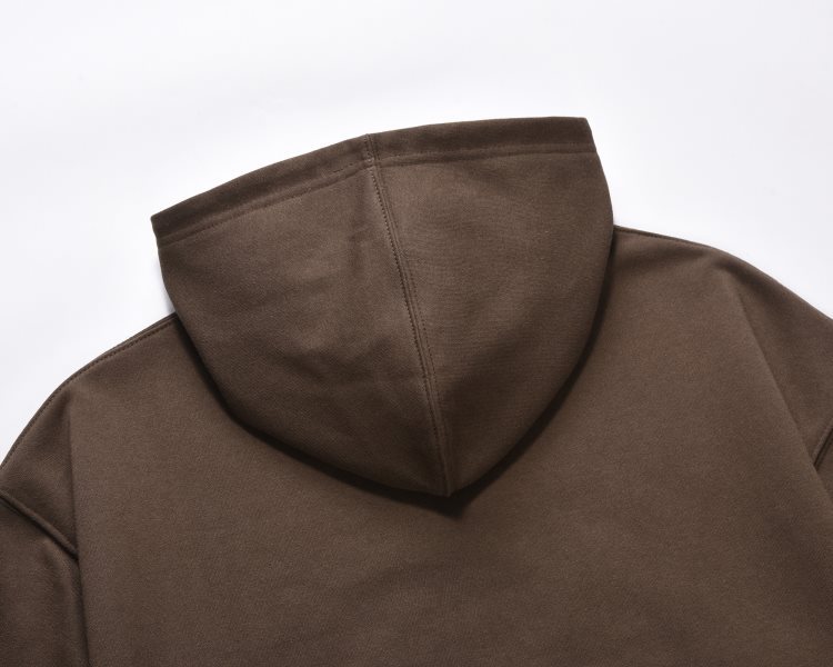Men's Clothing high street autumn and winter solid color basic 350g terry zipper sweater hoodies_voghion.com