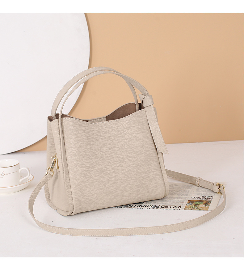 Lederhandtasche, modische Rindsleder Crossbody Clutch vielseitige Beuteltasche, High-End-Gefühl, große Kapazität Gemüse_voghion.com