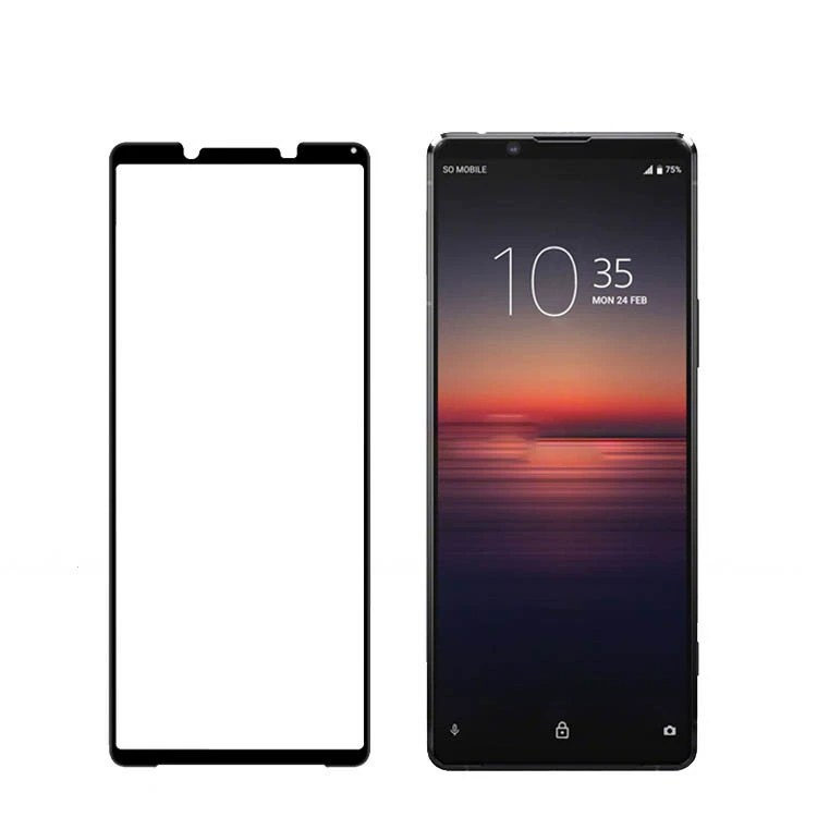 Applicable to Sony Xperia5 V Silk -printed full -screen full -screen Sony 10V black border tempered film 1v