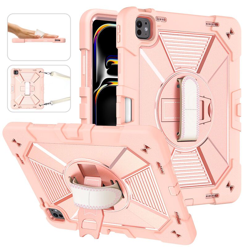 2026 Cross-Border Applicable iPad Pro 13 2024/25 360 ° Stand Case 3-in-1 Tablet Protective Cover 2026 Cross-Border Applicable iPad Pro 13 2024/25 360 ° Stand Case 3-in-1 Tablet Protective Cover