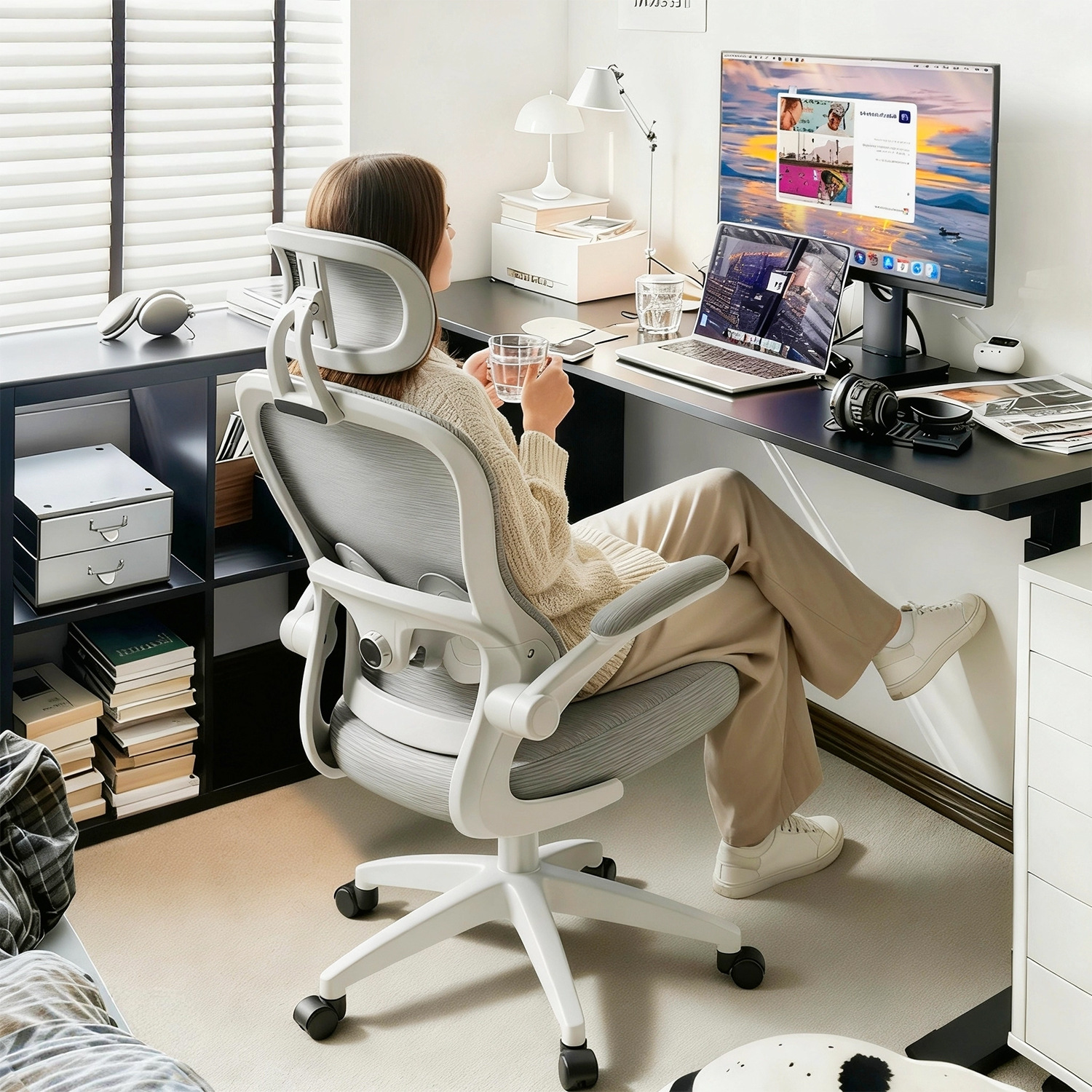 silla de oficina silla de computadora doméstica silla de oficina cómoda silla de dormitorio silla de estudio silla de respaldo