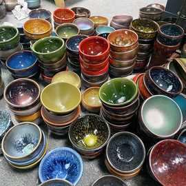 微瑕建盏不影响使用建阳建窑建盏原矿原釉手工茶盏好出彩茶杯茶具