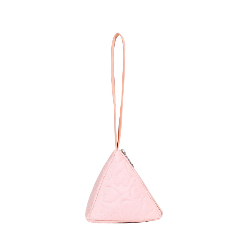 Bonito bolso infantil con forma de zongzi simple color sólido mini bebé mochila portátil auriculares bolso de cambio