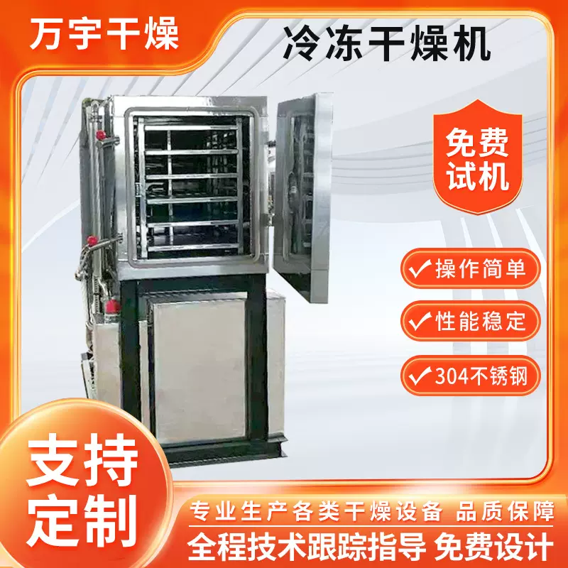 草莓柠檬片真空冷冻干燥机真空干燥机食品要药品冷冻烘干设备厂家