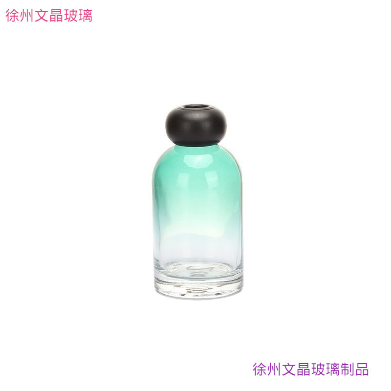 吊钟香薰瓶渐变色彩色玻璃香氛摆件车载香薰包装瓶时光民宿酒店瓶|undefined