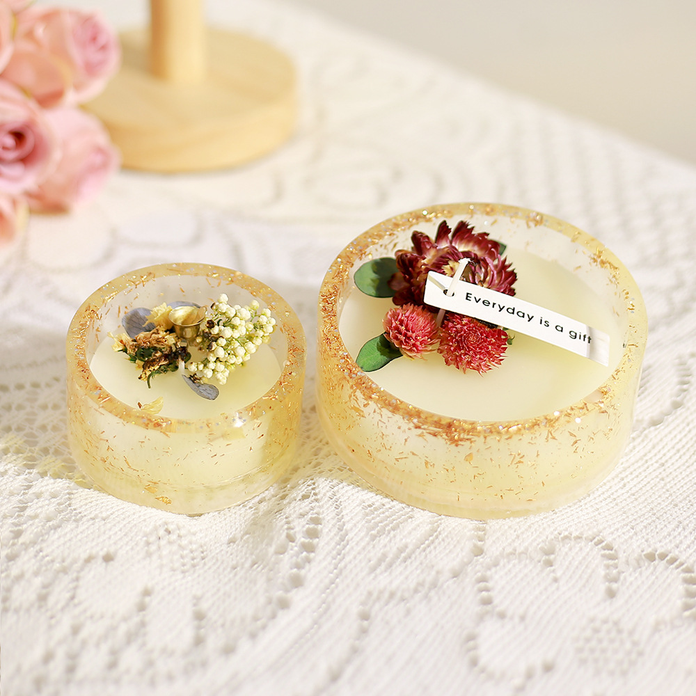 新品diy圆形收纳碗滴胶模具简约风石膏模具香薰蜡烛杯硅胶模具