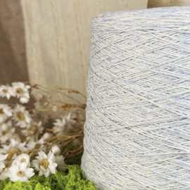 【6/26羊绒花式纱】金银丝纯羊绒100%特级花式纱工厂设计师天空蓝