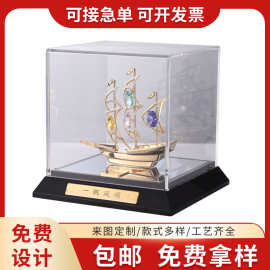 金属创意客厅摆件建筑模型摆件工艺礼品企业吉祥纪念品制作批发